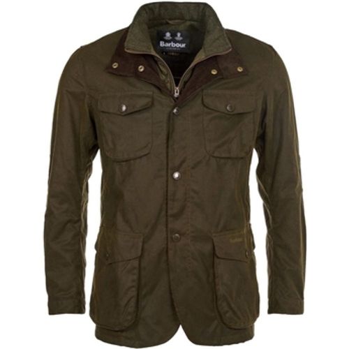 Herrenmantel Ogston Waxed Cotton Jacket - Olive - Barbour - Modalova