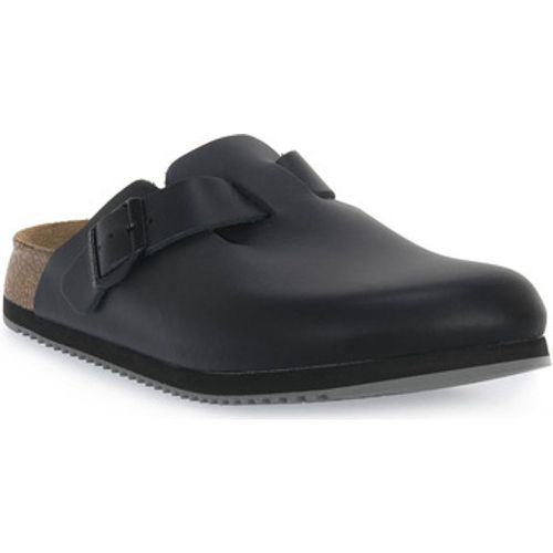 Pantoffeln BOSTON BLACK LEATHER calz s - Birkenstock - Modalova