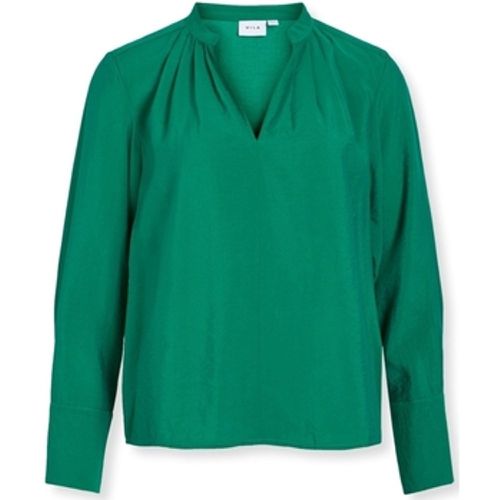 Blusen Top Milla L/S - Ultramarine Green - Vila - Modalova