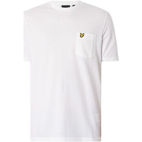 T-Shirt Schlichtes, entspanntes T-Shirt aus Piqué mit Taschen - Lyle & Scott - Modalova