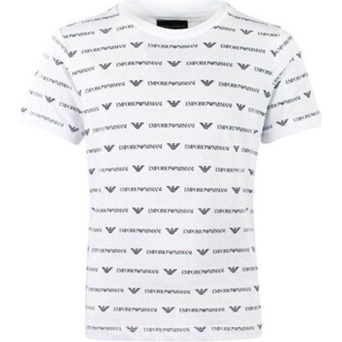 Jeans T-Shirt Stampa Logo All Over 3G4T69 - Emporio Armani - Modalova