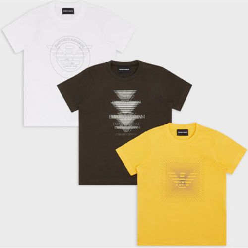 Jeans EMPORIO ARMANI SET T-SHIRT STAMPA AQUILA FANTASIA Art. 6K4DJ4 - Armani Jeans - Modalova