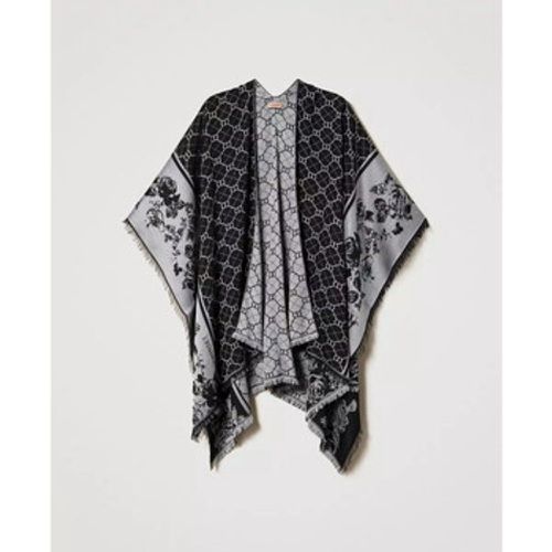 Schal PONCHO APERTO CON OVAL T JACQUARD Art. 232TA4100 - Twin Set - Modalova