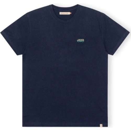 T-Shirts & Poloshirts T-Shirt Regular 1342 BUS - Navy/Melange - Rvlt Revolution - Modalova