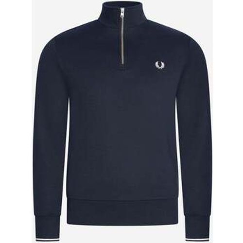 Pullover Sweatshirt mit halbem Reißverschluss - marineblau - Fred Perry - Modalova