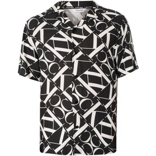 Kurzarm Hemdbluse Kurzärmliges Hemd mit Resort-Print - Calvin Klein Jeans - Modalova