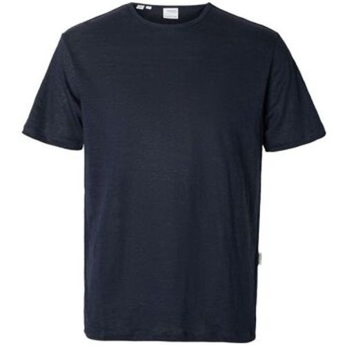 T-Shirts & Poloshirts 16089504 BETH LINEN SS-SKY CAPTAIN - Selected - Modalova