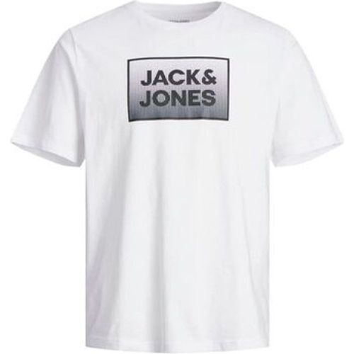 T-Shirts & Poloshirts 12249331 STEEL-WHITE - jack & jones - Modalova