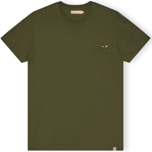 T-Shirts & Poloshirts T-Shirt Regular 1365 SLE - Army - Revolution - Modalova