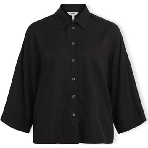 Blusen Noos Tilda Boxy Shirt - Black - Object - Modalova