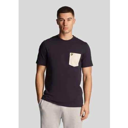 T-Shirts & Poloshirts T-Shirt mit Kontrasttaschen – Dark Navy Cove - Lyle & Scott - Modalova