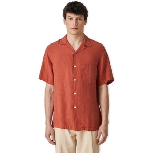 Hemdbluse Linen Camp Collar Shirt - Terracota - Portuguese Flannel - Modalova