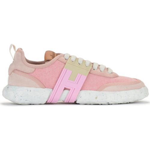 Sneaker Sneaker -3R in rosa-beigem Leinen - Hogan - Modalova