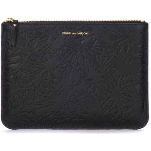 Geldbeutel Clutch Comme Des Garçons Wallet Geprägtes Waldschwarz - Comme des Garcons - Modalova