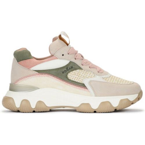 Sneaker Sneaker Hyperactive Mid Cut grün-beige und rosa - Hogan - Modalova