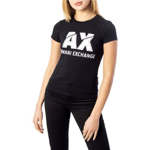 T-Shirt LOGO STRASS 8NYT86 Y8C7Z - EAX - Modalova