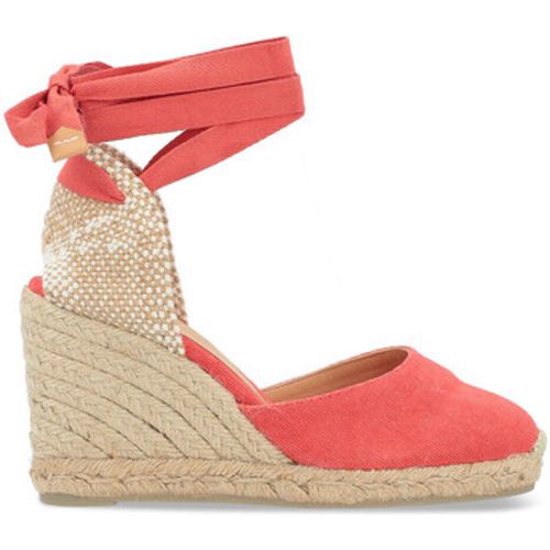 Damenschuhe Castañer Espadrilles Carina aus lachsfarbenem Stoff - Castaner - Modalova