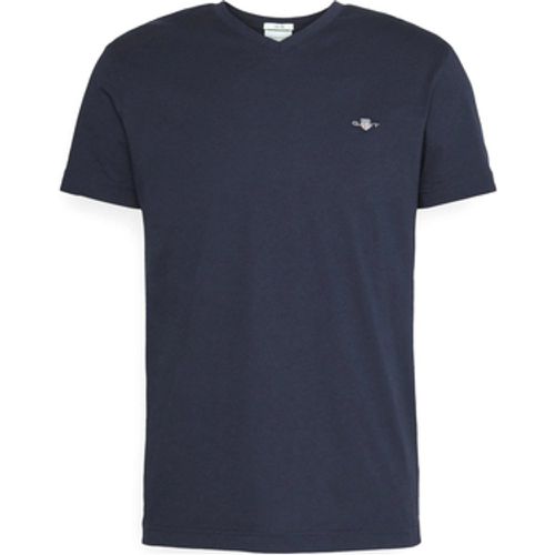 T-Shirt Slim Shield V-Neck Tee - Gant - Modalova
