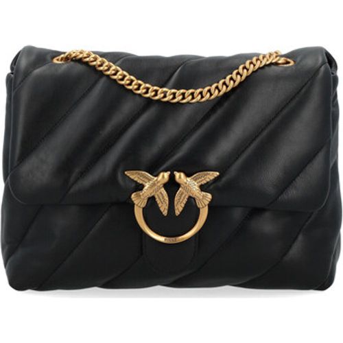 Handtasche Tasche Big Love Puff aus schwarzem Nappaleder - pinko - Modalova