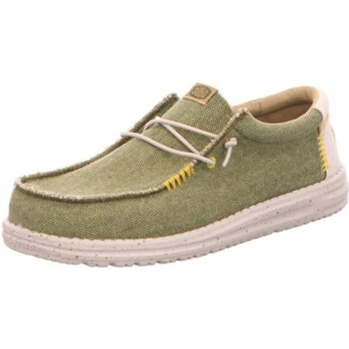 Herrenschuhe Schnuerschuhe wally coastline jute olive HD40952337 - HEYDUDE - Modalova