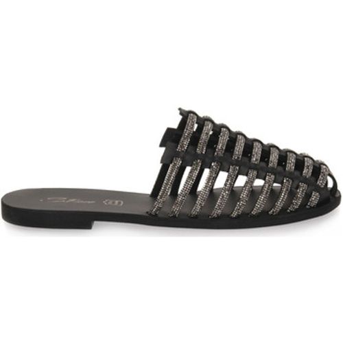 Sandalen BLACK LEATHER STRASS - S.piero - Modalova