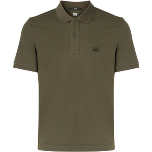 T-Shirts & Poloshirts Polo aus grünem Stretch-Stoff - C.P. Company - Modalova