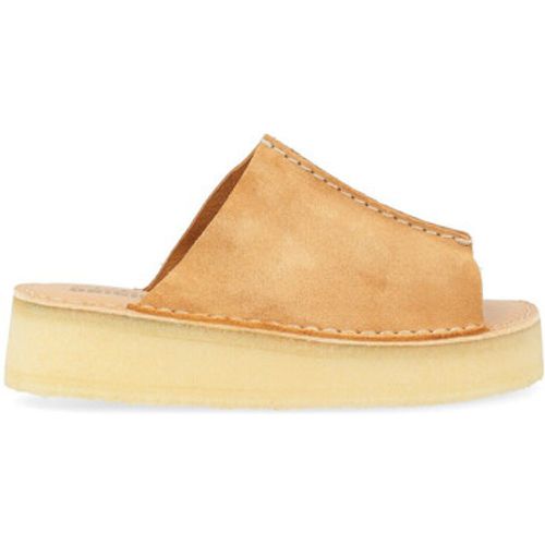 Sandalen Original Wedge Slide Sandale aus lederfarbenem - Clarks - Modalova