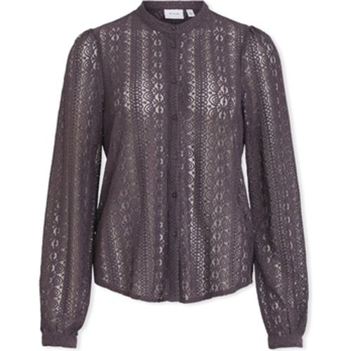 Blusen Noos Chikka Lace Shirt L/S - Plum Perfect - Vila - Modalova