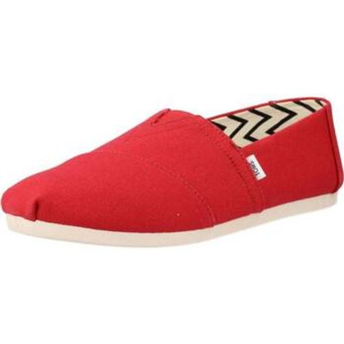 Espadrilles RED RECYCLED COTTON CANVAS - TOMS - Modalova