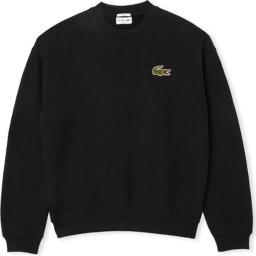 Sweatshirt Loose Fit Badge Accent Sweatshirt - Noir - Lacoste - Modalova