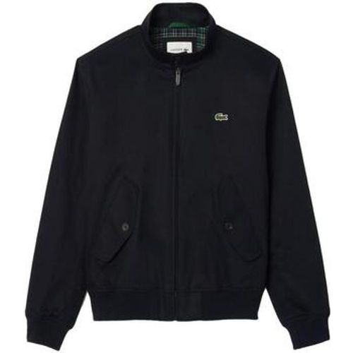 Herren-Jacke Waterproof Twill Harrington Jacket Navy Blue - Lacoste - Modalova