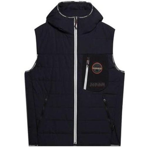 Herren-Jacke A Huron Vest Gilet Black - Napapijri - Modalova