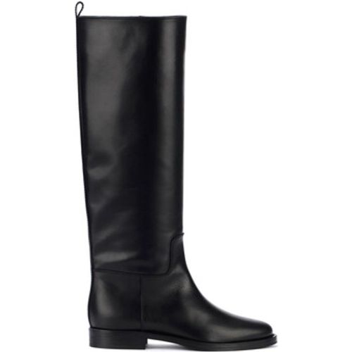 Damenstiefel Reitstiefel aus schwarzem Leder - Via Roma 15 - Modalova