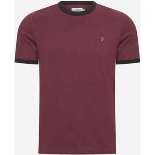 T-Shirts & Poloshirts Groves reg ringer - -red - Farah - Modalova