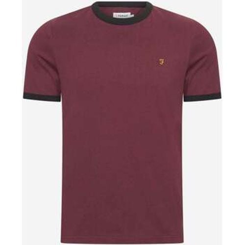 T-Shirts & Poloshirts Groves reg ringer - -red - Farah - Modalova