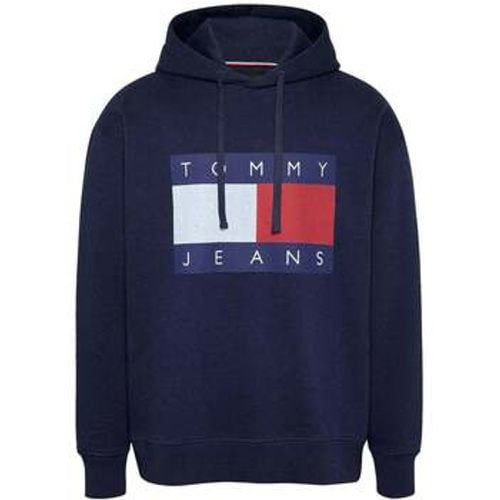 Sweatshirt Flag Badge Relaxed Hoodie Dark Night Navy Melange - Tommy Jeans - Modalova