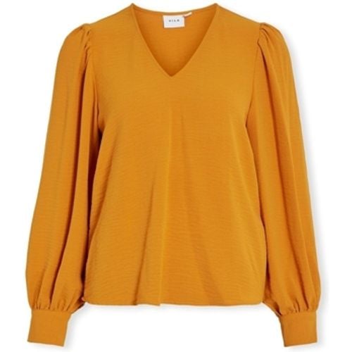 Blusen Top Gaja L/S - Inca Gold - Vila - Modalova