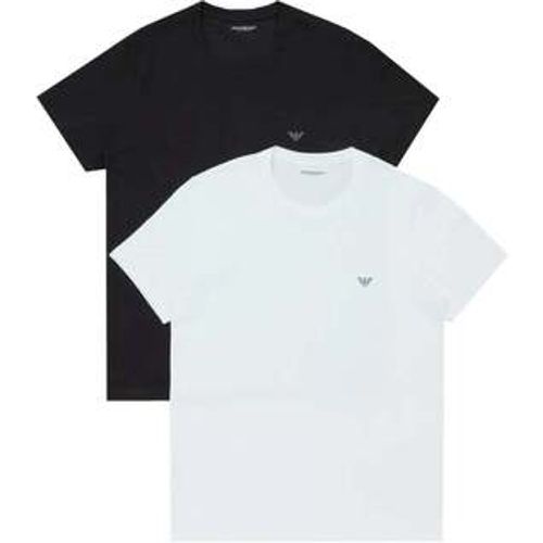 T-Shirts & Poloshirts Lounge 2 Pack Crew T-Shirts White/Black - Emporio Armani - Modalova