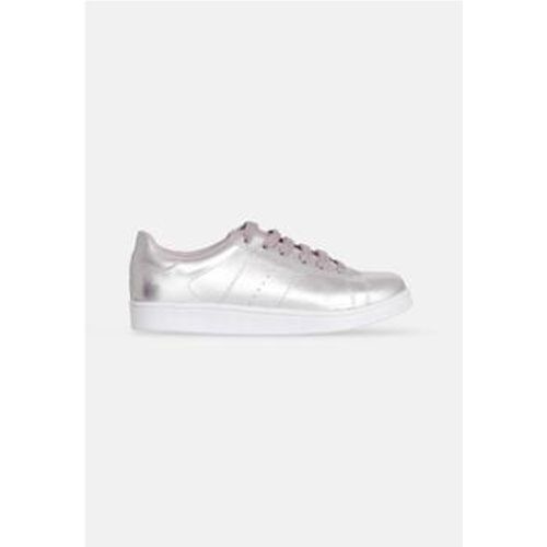 Sneaker Damen Leder Sneakers - Metallic Golden und Silber - Mangará - Modalova