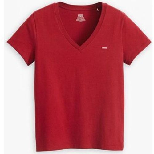 T-Shirts & Poloshirts 85341 0078 - PERFECT VNECK-SUN-DRIED TOMATO - Levis - Modalova