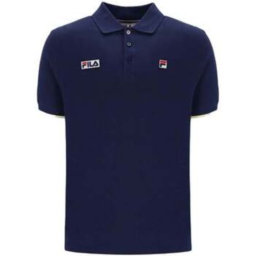 T-Shirts & Poloshirts Pablo Three Button Tipped Polo Shirt Navy/Lemonade - Fila - Modalova