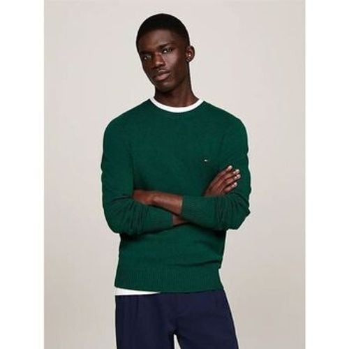 Pullover MW0MW36535 LAMBSWOOL-MRB ORNAMENTAL GREEN HTR - Tommy Hilfiger - Modalova