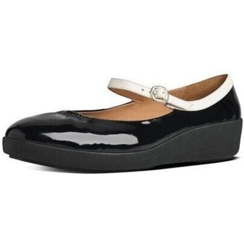 Ballerinas F-POP TM MARY JANE Black/White Patent - FitFlop - Modalova