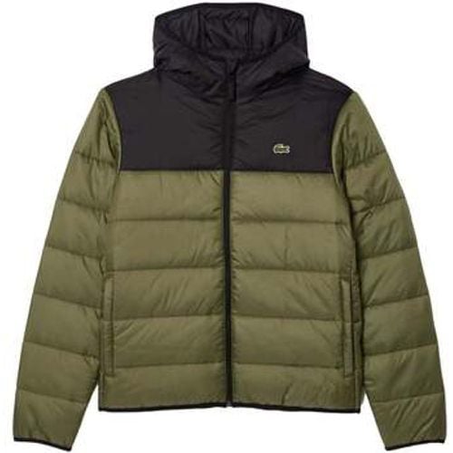 Herren-Jacke Colour Block Quilted Puffer Jacket Khaki/Black - Lacoste - Modalova