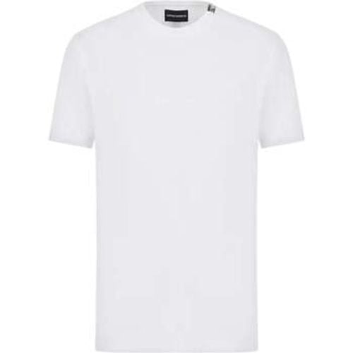 T-Shirts & Poloshirts Iconic Lounge Stretch Piquet T-Shirt White - Emporio Armani - Modalova