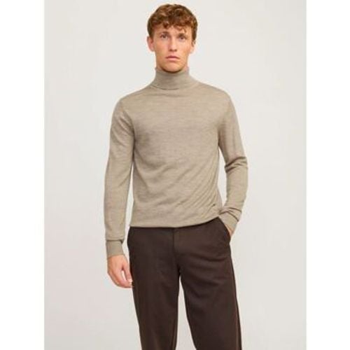 Pullover 12216829 MERINO ROLL NECK-GREIGE - jack & jones - Modalova