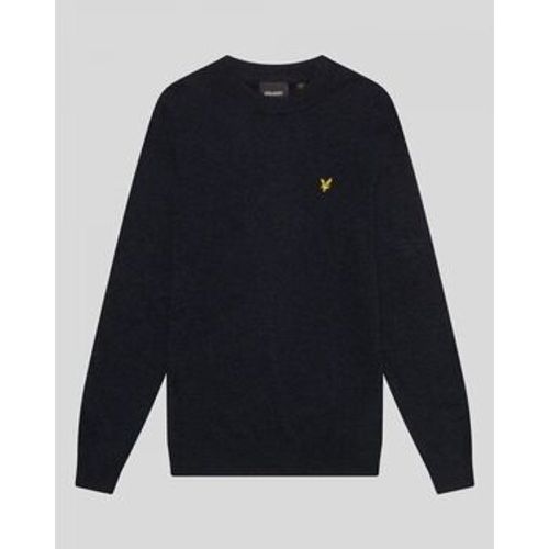 Pullover KN2114V LAMBSWOOL BLEND CREW-Z56 DARK NAVY MARL - Lyle & Scott - Modalova