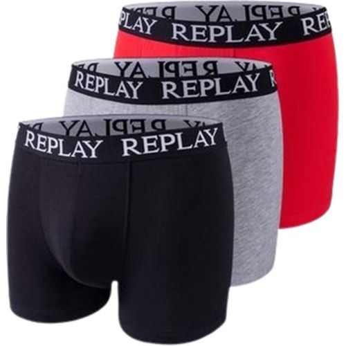 Boxershorts Trunk BOXER Style 01/C Basic Cuff Logo im 3er Pack - Replay - Modalova