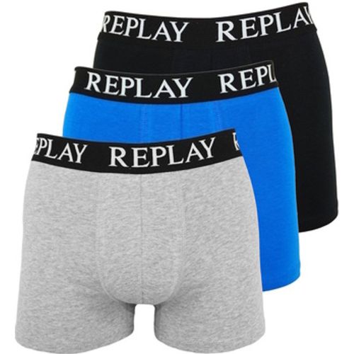 Boxershorts Trunk BOXER Style 01/C Basic Cuff Logo im 3er Pack - Replay - Modalova