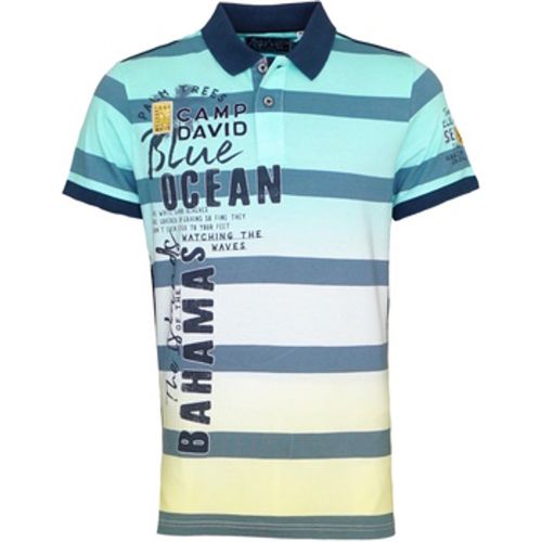 T-Shirts & Poloshirts Poloshirt Beach Life Kurzarmshirt mit Polokragen - camp david - Modalova